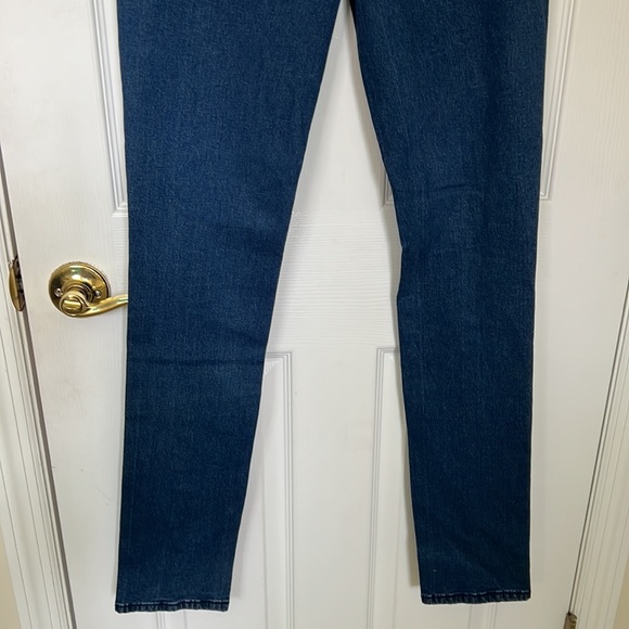 NWT Rock Revolution denim Legging jeans Sz 29 rhinestone studded logo in back - Picture 5 of 12
